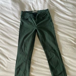Green Madewell Skinny Jeans
